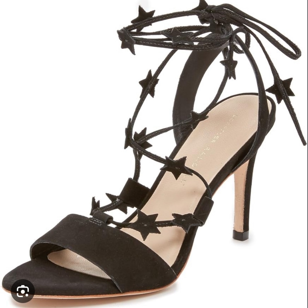Loeffler Randall Black Strappy Stiletto Heels